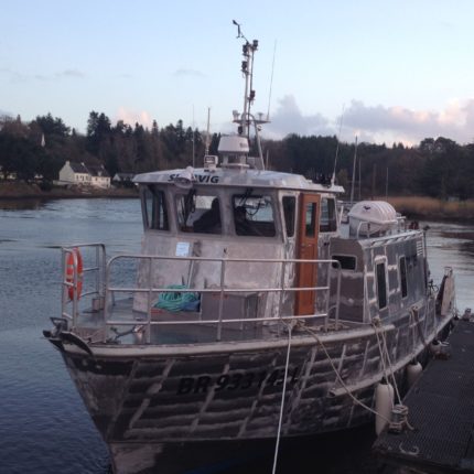 Bateau mis à l'eau pour essais et validation Affaires Maritimes